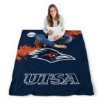 utsa roadrunners grunge texture orange blanket best selling