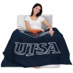 utsa roadrunners grunge texture orange blanket best selling