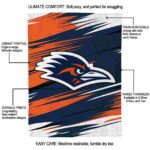 utsa roadrunners paint streaks orange white blanket best selling