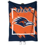 UTSA Roadrunners Splatter Effect Orange Blanket 1 utsa roadrunners splatter effect orange blanket best selling