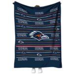 utsa roadrunners striped pattern orange blanket best selling