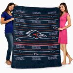 utsa roadrunners striped pattern orange blanket best selling