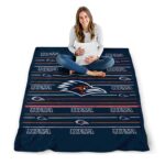 utsa roadrunners striped pattern orange blanket best selling