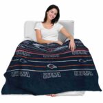 utsa roadrunners striped pattern orange blanket best selling