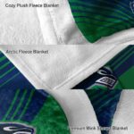 vancouver canucks diagonal stripes blue blanket best selling