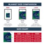 vancouver canucks diagonal stripes blue blanket best selling