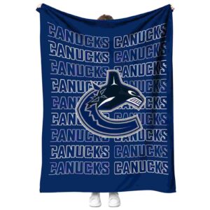 vancouver canucks fan pride blue blanket best selling