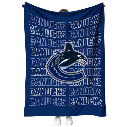 vancouver canucks fan pride blue blanket best selling