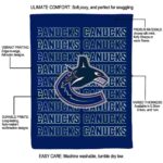 vancouver canucks fan pride blue blanket best selling