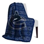 vancouver canucks fan pride blue blanket best selling