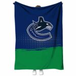 Vancouver Canucks Gradient Dots Blue Blanket 1 vancouver canucks gradient dots blue blanket best selling