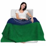 vancouver canucks gradient dots blue blanket best selling