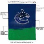 vancouver canucks gradient dots blue blanket best selling