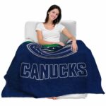 vancouver canucks grunge texture blue blanket latest model