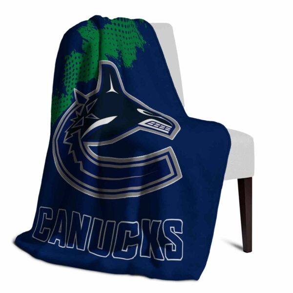 vancouver canucks grunge texture blue blanket top rated