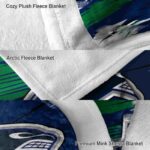 vancouver canucks paint streaks blue white blanket best selling