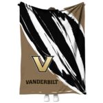 Vanderbilt Commodores Brushstrokes Black White Blanket 1 vanderbilt commodores brushstrokes black white blanket best selling