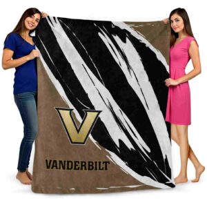 vanderbilt commodores brushstrokes black white blanket fashion forward
