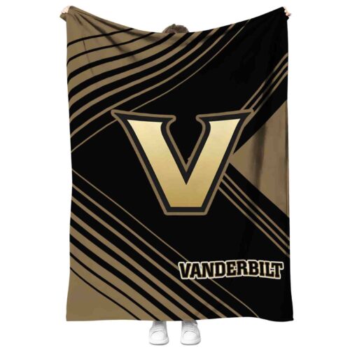 vanderbilt commodores diagonal stripes black blanket best selling