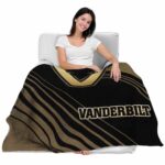 vanderbilt commodores diagonal stripes black blanket latest model
