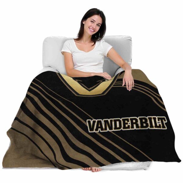 vanderbilt commodores diagonal stripes black blanket latest model