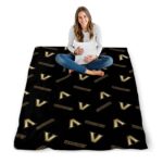 vanderbilt commodores diehard fans black blanket high quality