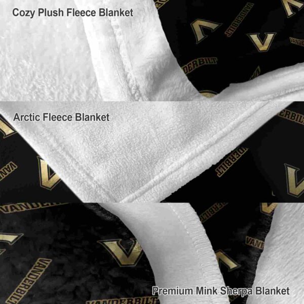 vanderbilt commodores diehard fans black blanket premium grade