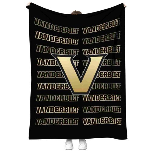 vanderbilt commodores fan pride black blanket best selling