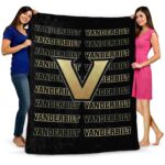 vanderbilt commodores fan pride black blanket fashion forward