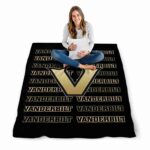 vanderbilt commodores fan pride black blanket high quality