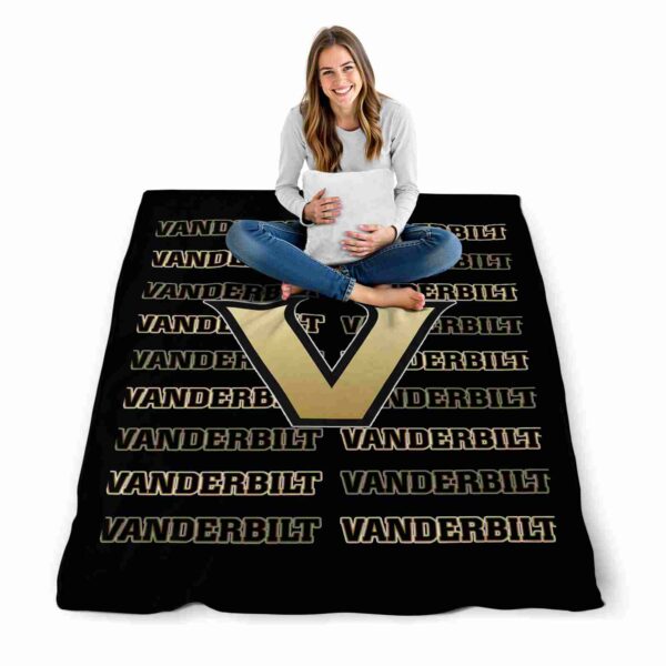 vanderbilt commodores fan pride black blanket high quality