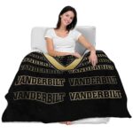 vanderbilt commodores fan pride black blanket latest model