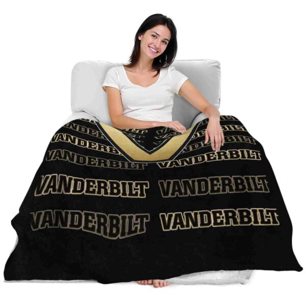 vanderbilt commodores fan pride black blanket latest model