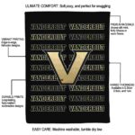vanderbilt commodores fan pride black blanket new arrival