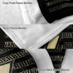 vanderbilt commodores fan pride black blanket premium grade