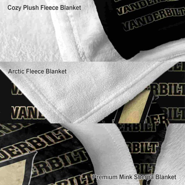 vanderbilt commodores fan pride black blanket premium grade