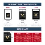 vanderbilt commodores fan pride black blanket trendy