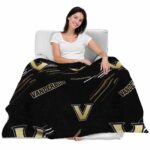vanderbilt commodores fan spirit black blanket best selling