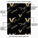 vanderbilt commodores fan spirit black blanket best selling