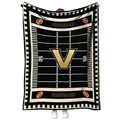 vanderbilt commodores football field black blanket best selling