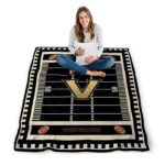 vanderbilt commodores football field black blanket high quality