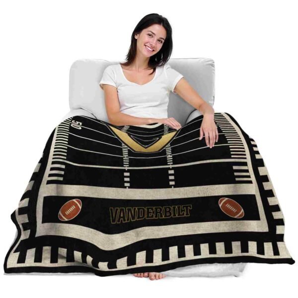 vanderbilt commodores football field black blanket latest model