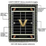 vanderbilt commodores football field black blanket new arrival