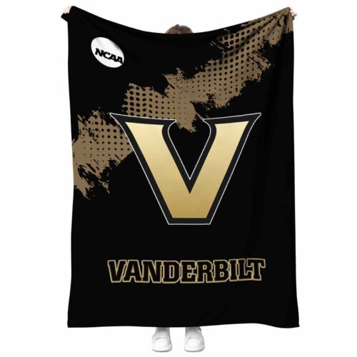 vanderbilt commodores grunge texture black blanket best selling