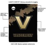 vanderbilt commodores grunge texture black blanket best selling