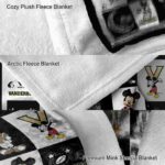 vanderbilt commodores mickey minnie black white blanket premium grade