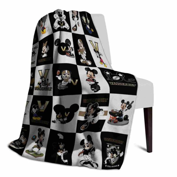 vanderbilt commodores mickey minnie black white blanket top rated