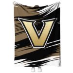 Vanderbilt Commodores Paint Streaks Black White Blanket 1 vanderbilt commodores paint streaks black white blanket best selling