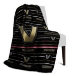 vanderbilt commodores striped pattern black blanket top rated