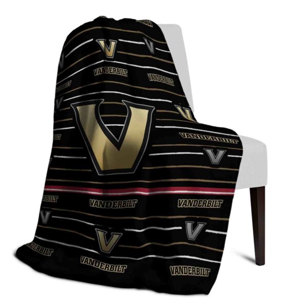 vanderbilt commodores striped pattern black blanket top rated
